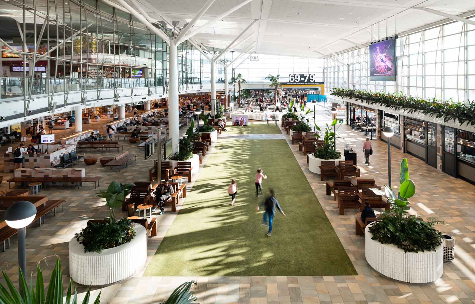 The Village Green at the International Terminal Brisbane | How to prepare for a long-haul flight