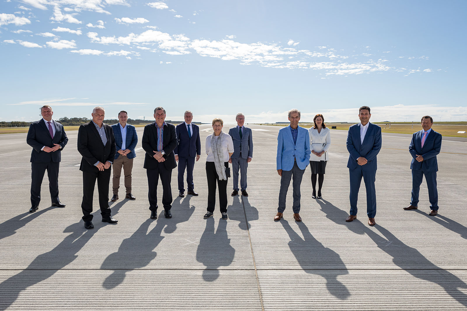 The official ribbon cutting on the runway - Sunday 12 July 2020