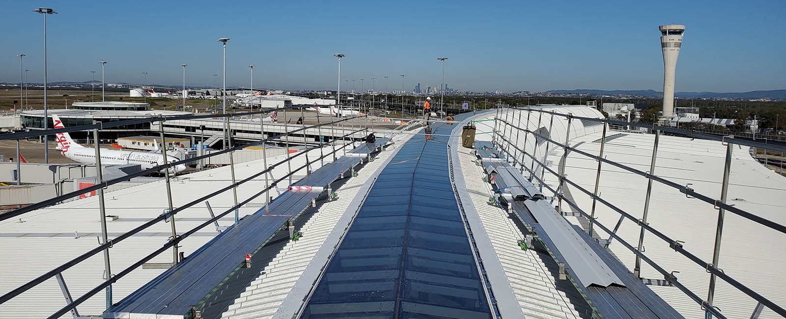 Skylight Replacement Project - View from the DTB Roof