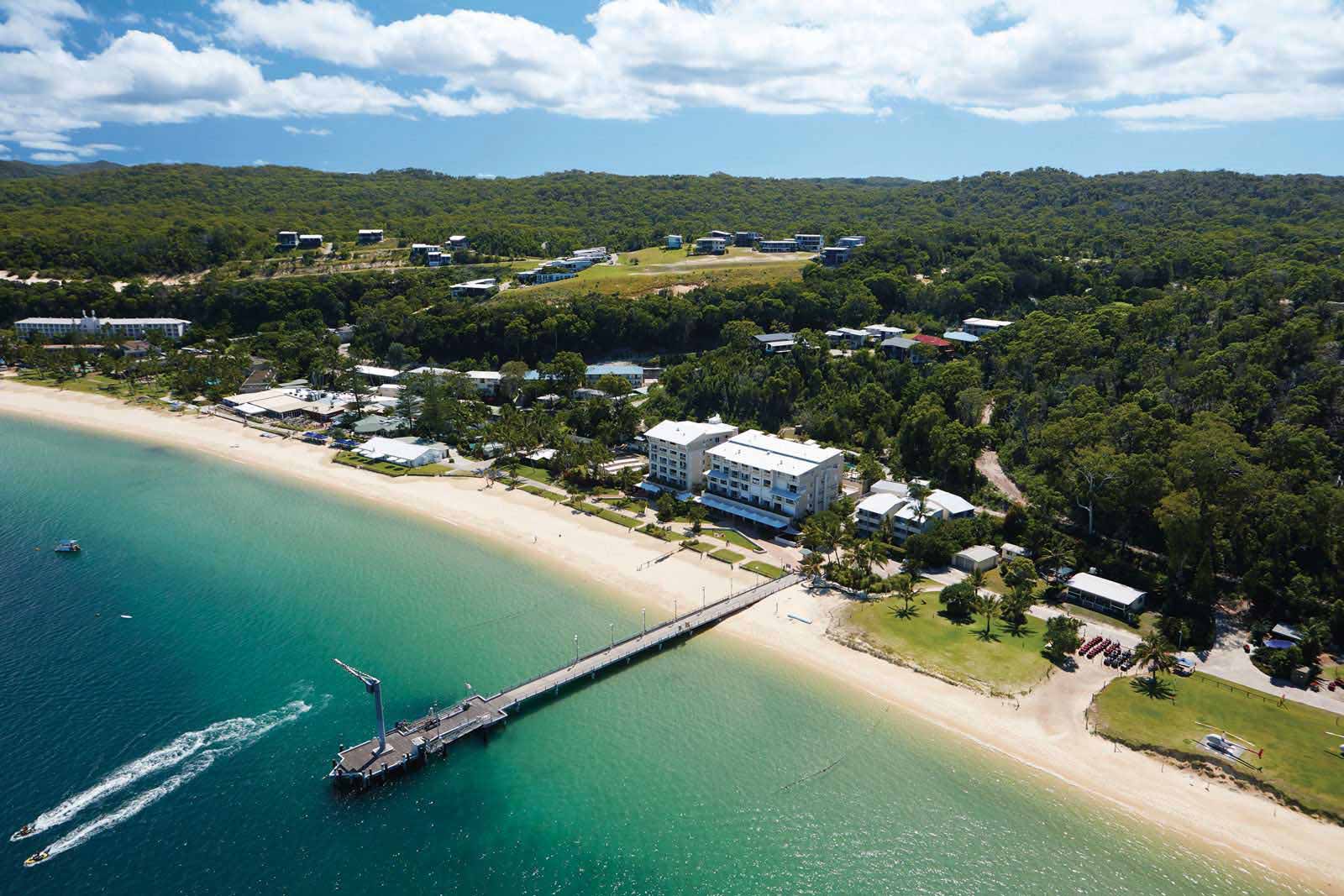 Tangalooma Resort is on Moreton Island