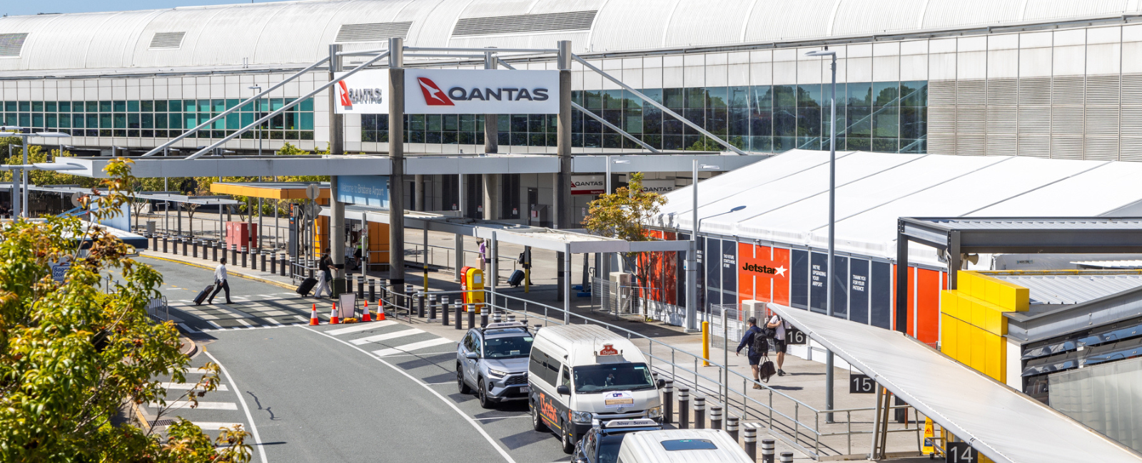 Jetstar temporary check in facility at Brisbane Airport Domestic Terminal