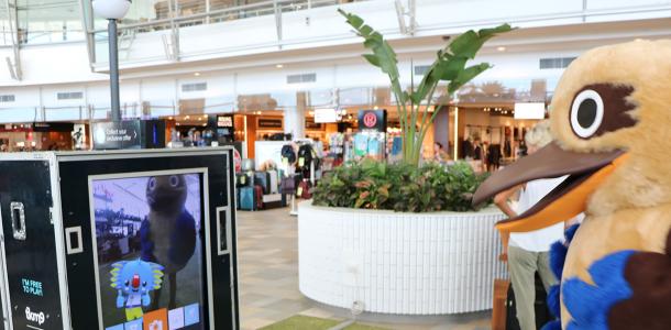 Bluey the kookaburra is Brisbane Airport's mascot