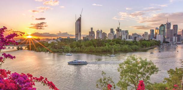 Brisbane skyline from Kangaroo Point